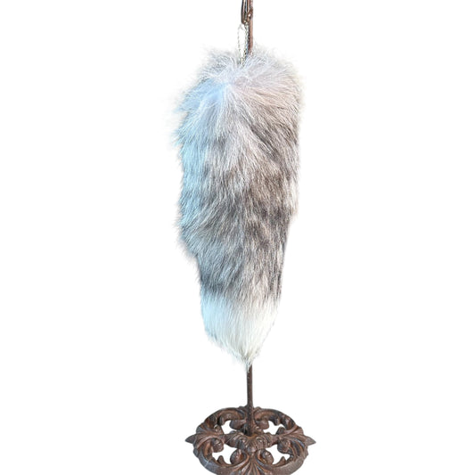 Sm Grey Fox Fox Tail - Purse Accessory