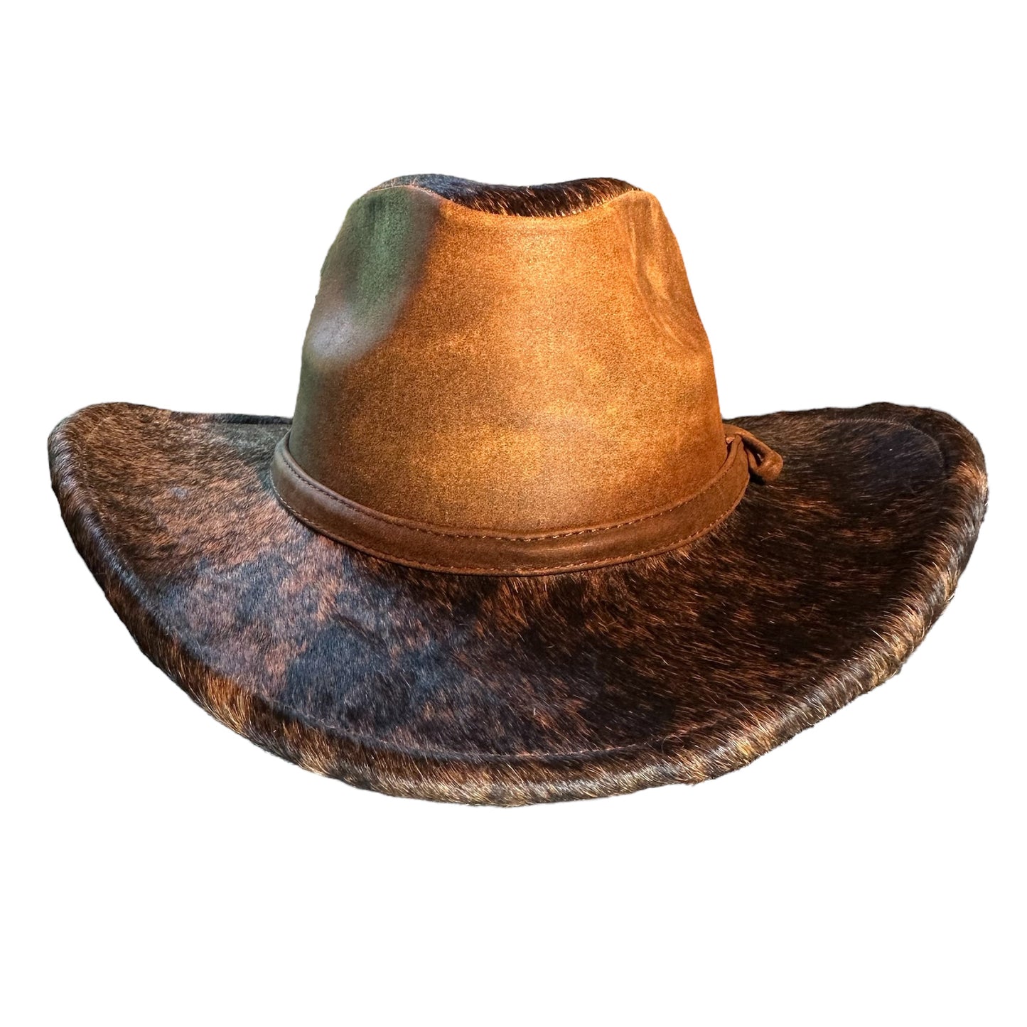 Sand Leather Cowhide Hat