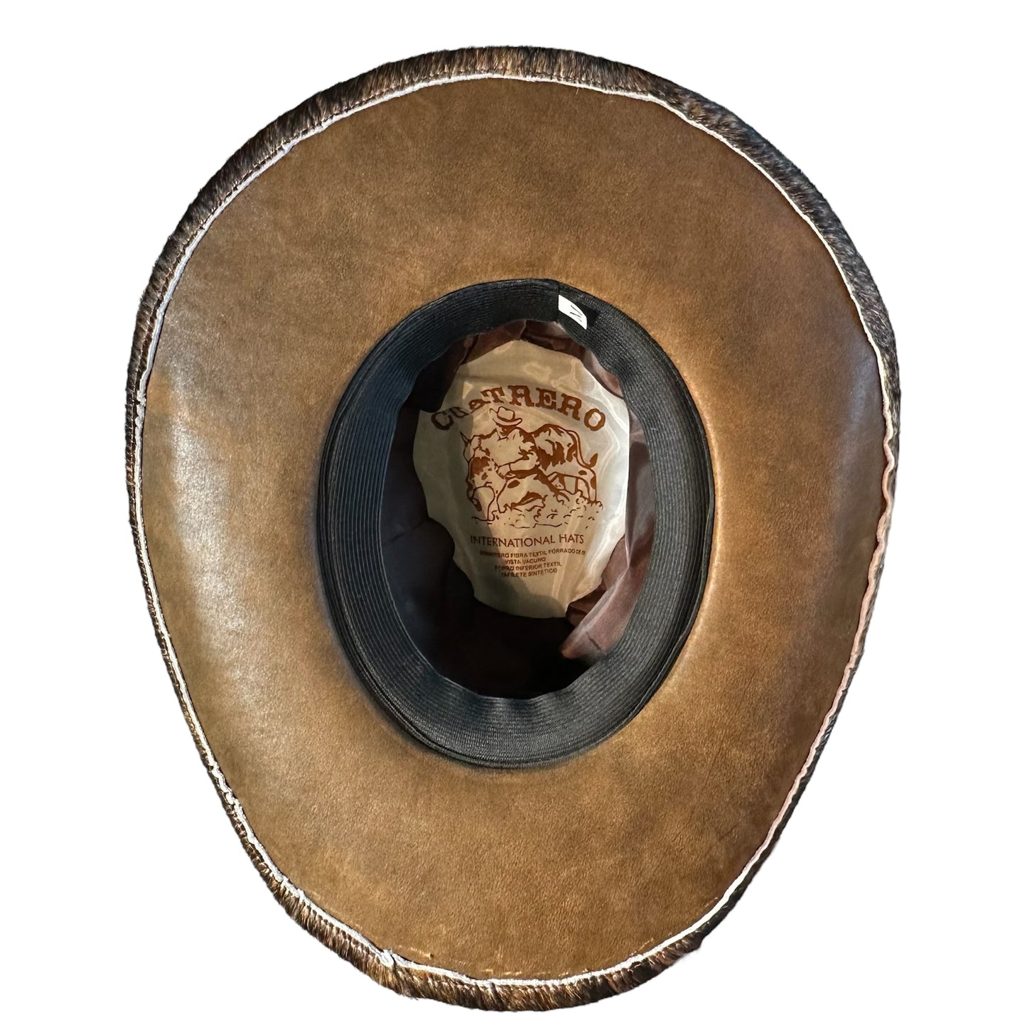 Sand Leather Cowhide Hat