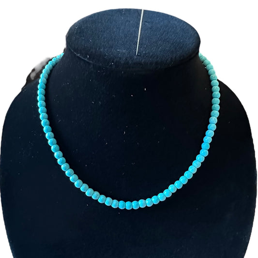 Med Turquoise Bead Necklace