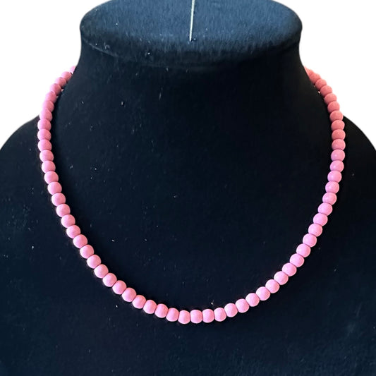 Med Light Pink Bead Necklace