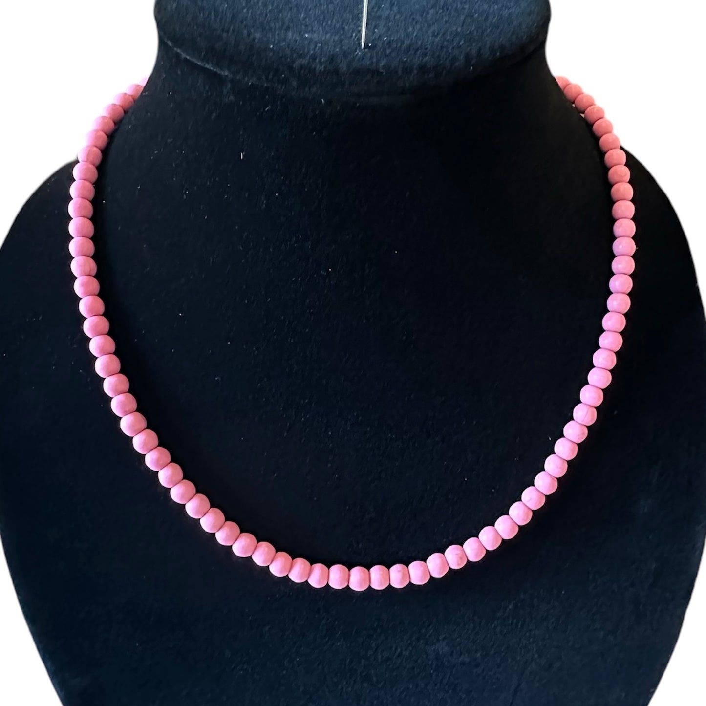 Lg Light Pink Bead Necklace