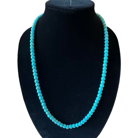 XL Lg Turquoise Bead Necklace