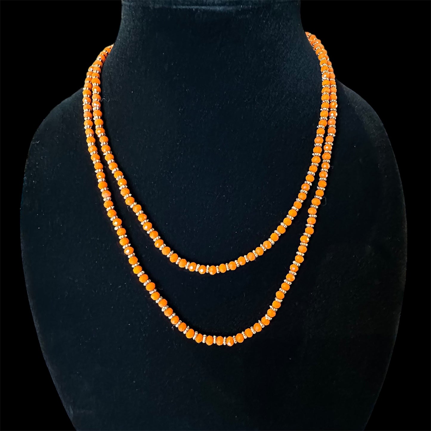 Orange Bead Necklace