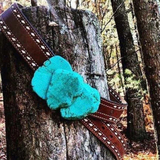 Turquoise Stone Belt Buckle