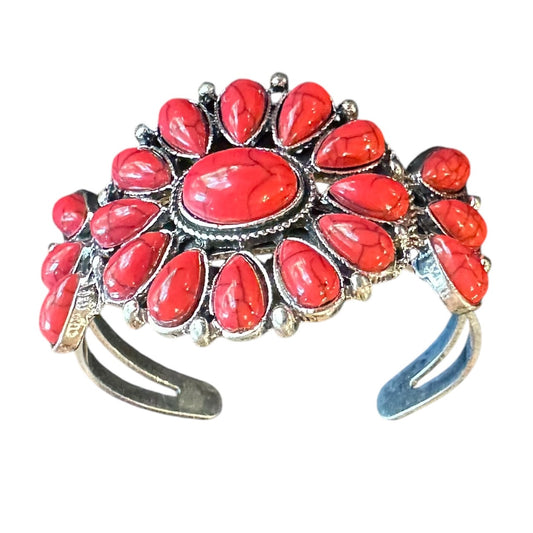 Red Conco Cuff Bracelet