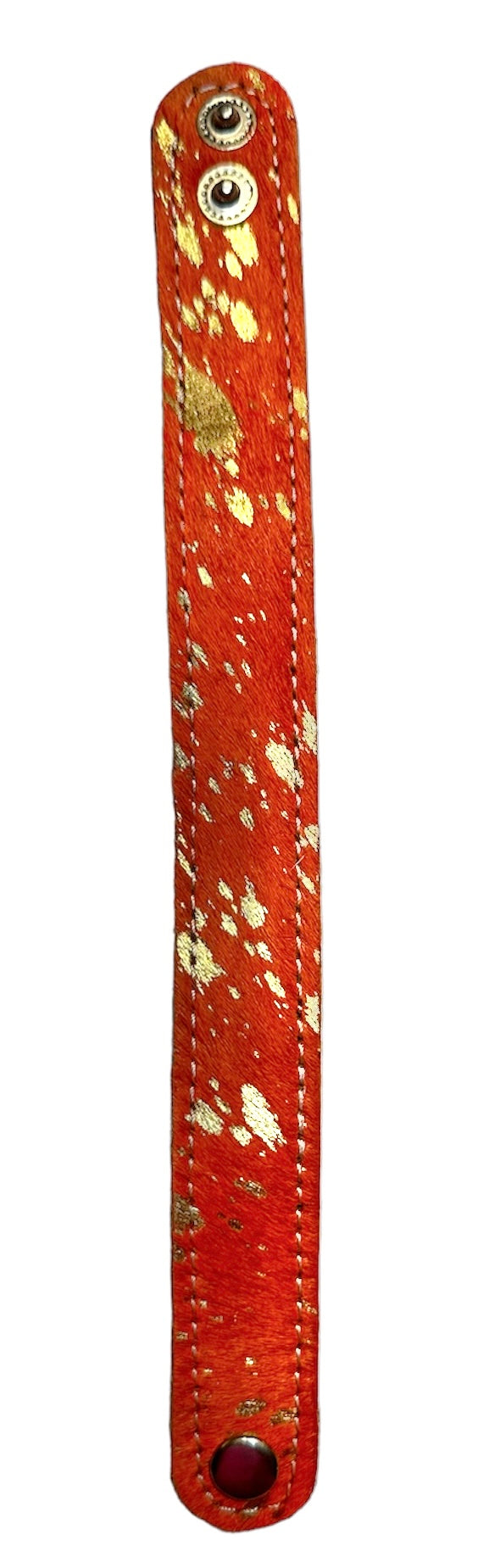 Cowhide Snap Bracelets - Several Colors Available