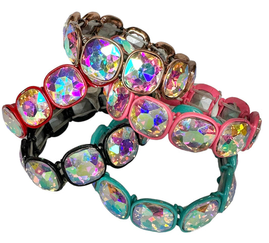 Iridescent Square Bracelets