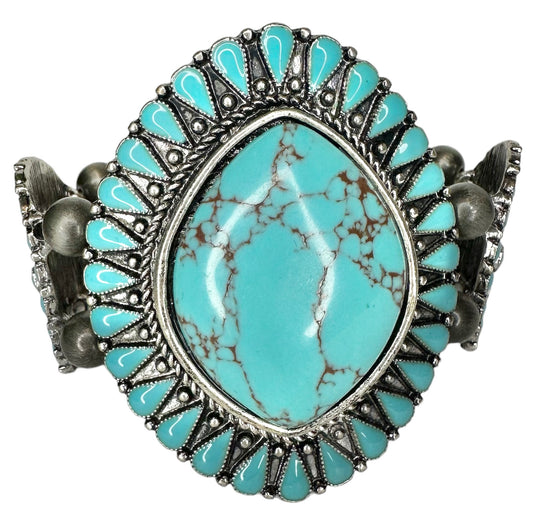 Large Navajo Turquoise Bracelet