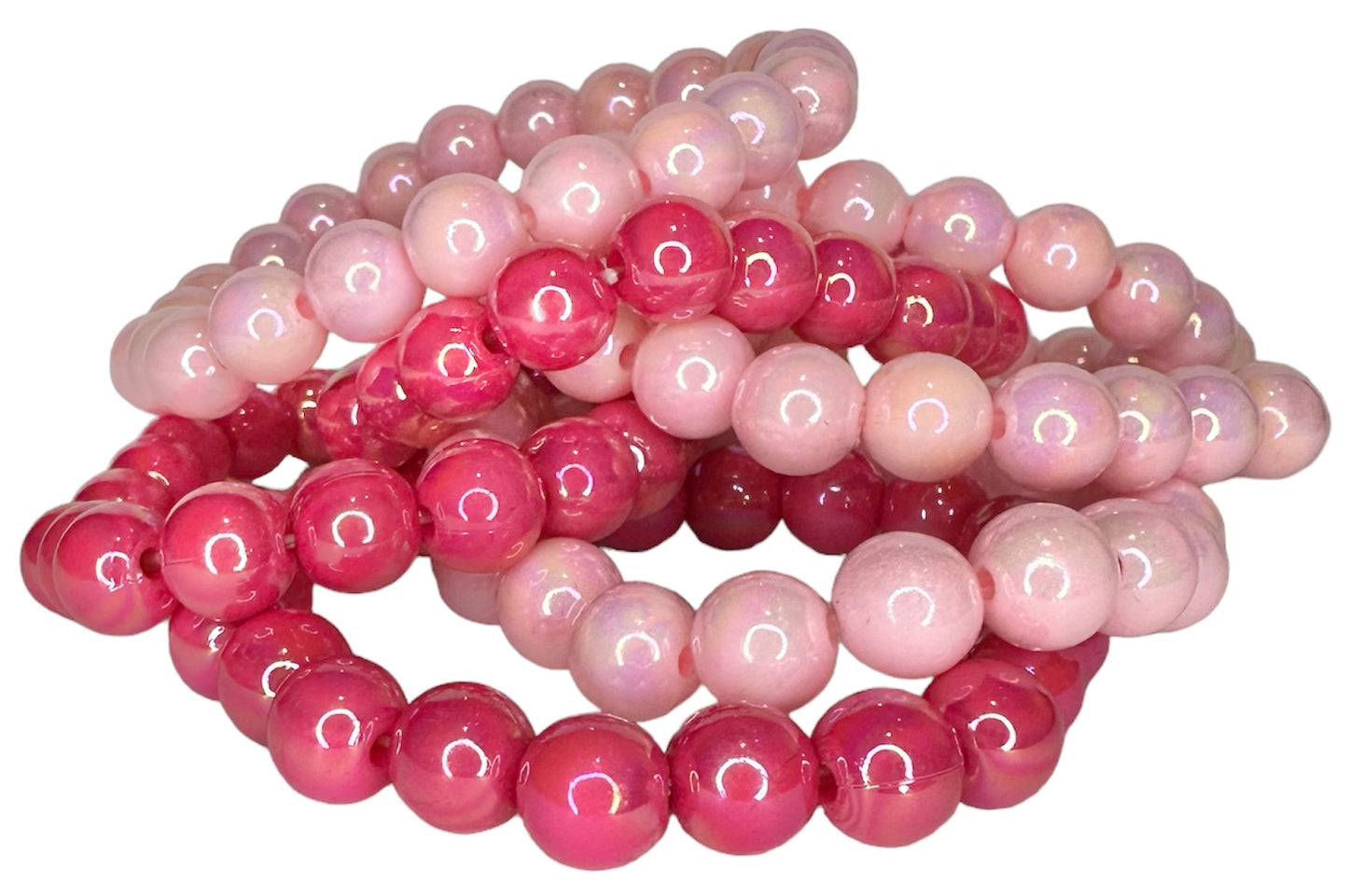 Pink Barbie Bead Bracelets