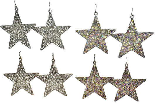 Large Star Earrings