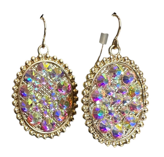 Gold Iridescent Earrings