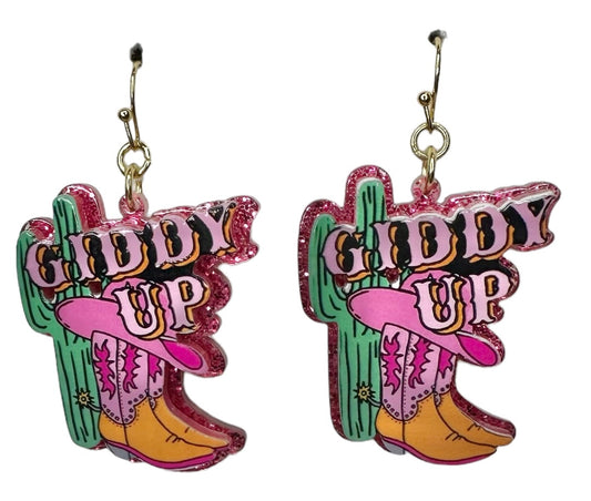 Giddy Up Boots Earrings