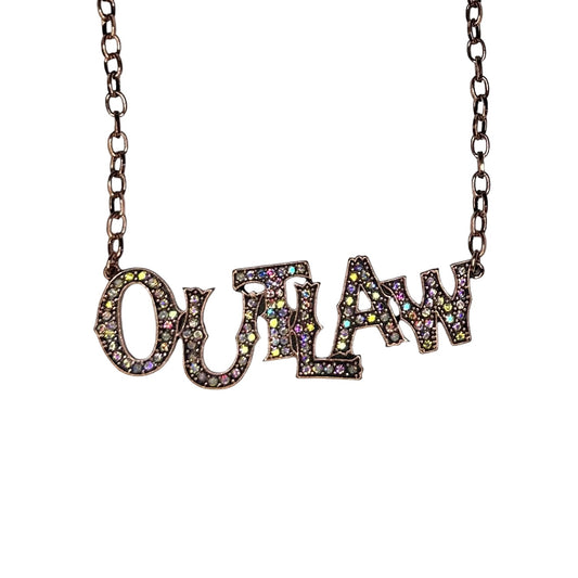 OUTLAW Necklace Bronze/Black/Green