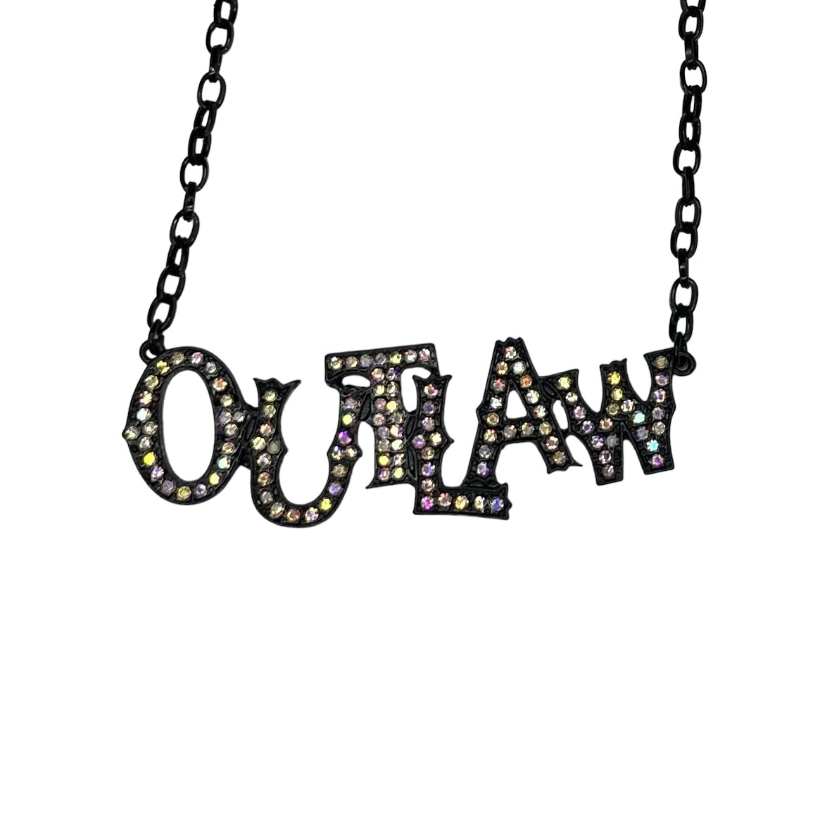 OUTLAW Necklace Bronze/Black/Green