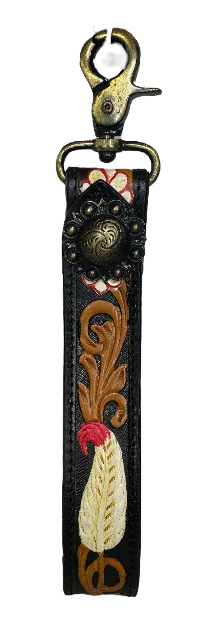 Tooled Leather Key Chains