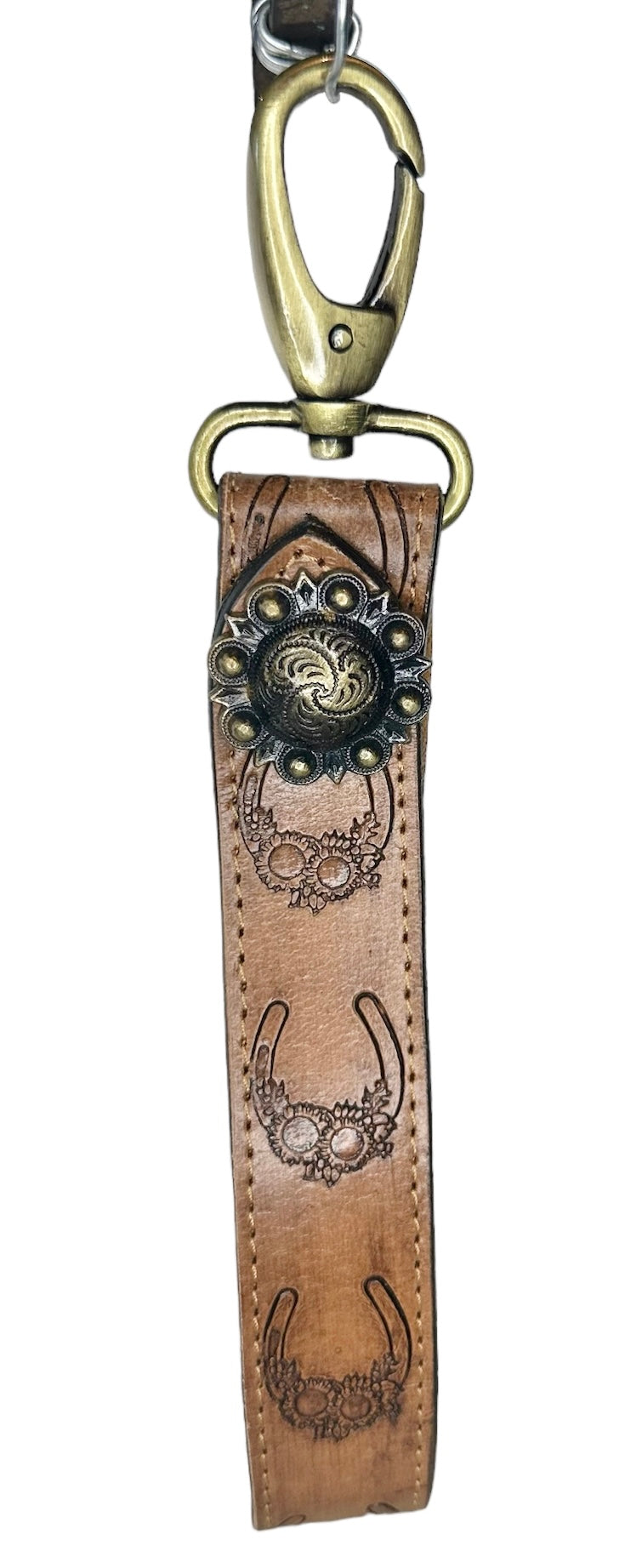 Tooled Leather Key Chains