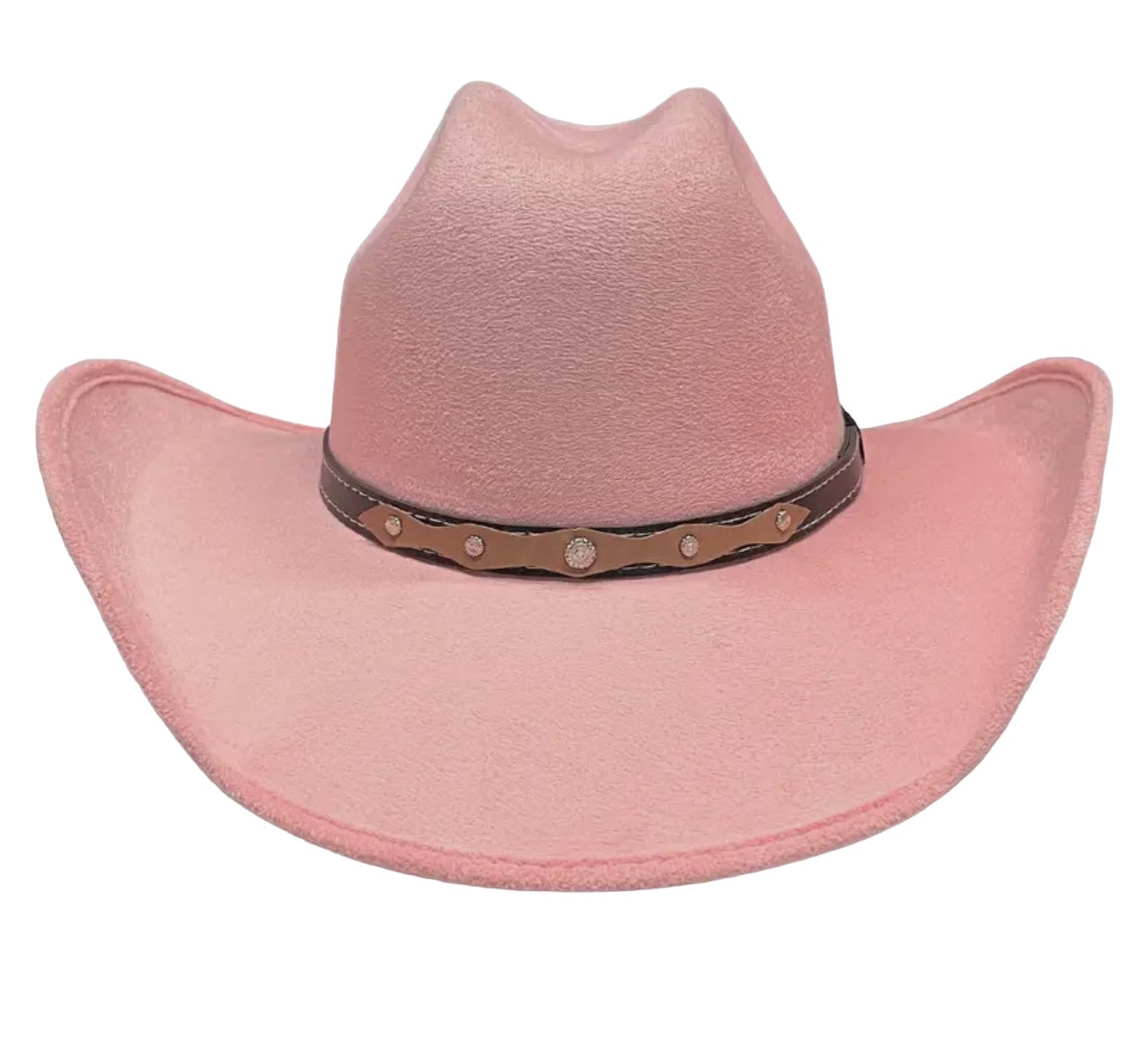 Cowboy Faux Suede Hat