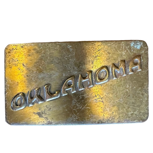 Vintage Oklahoma Belt Buckle