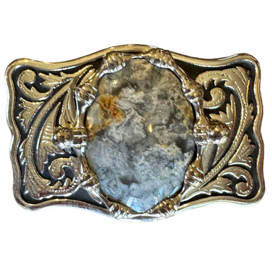 Vintage Grey Stone Buckle