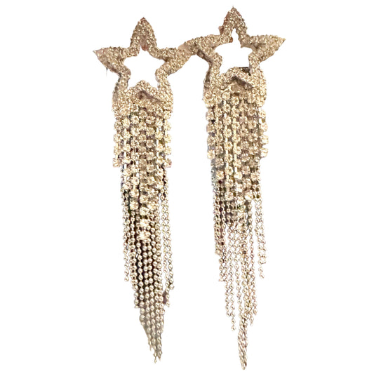 Shooting Star Silver Earrings