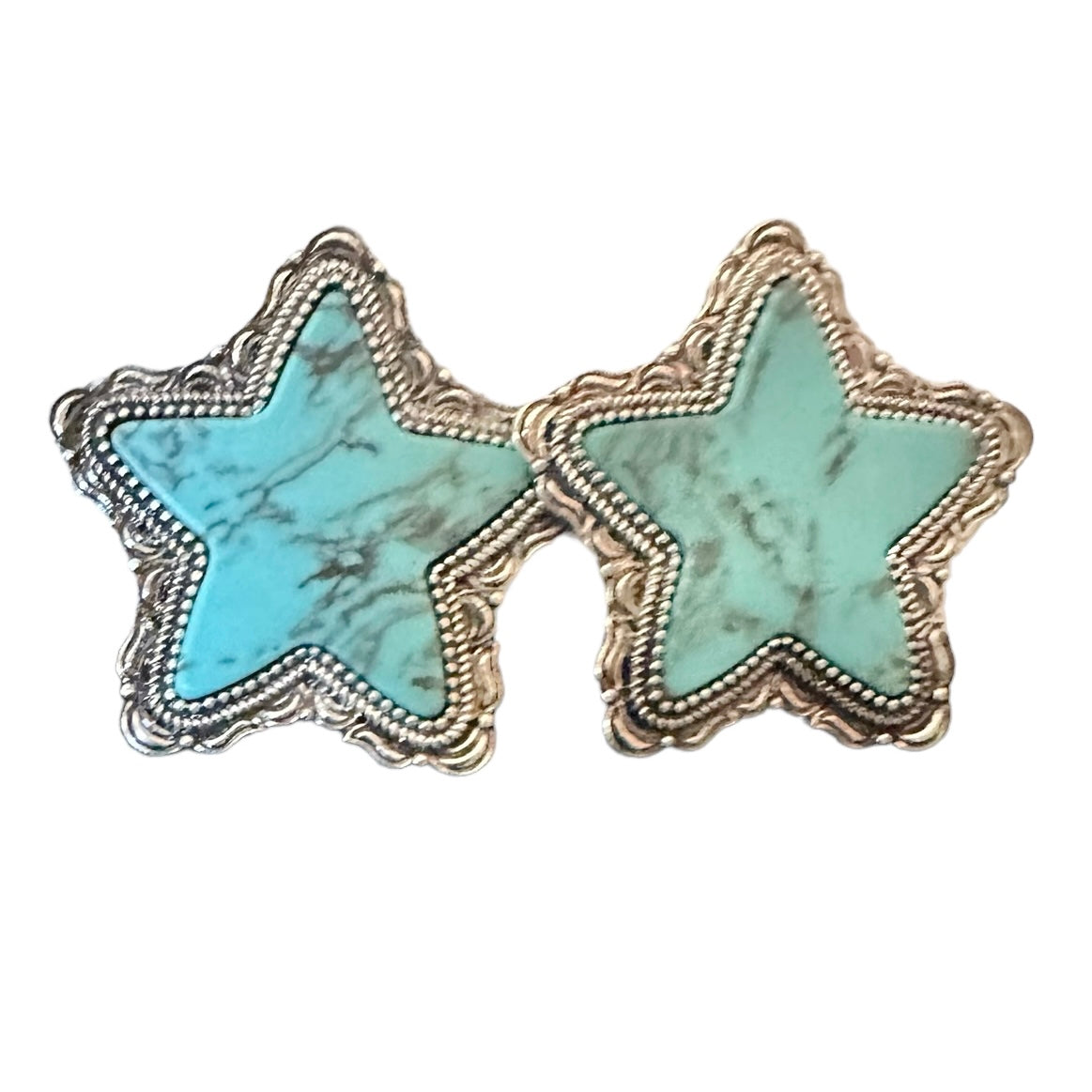 Turquoise Star Stud Earrings