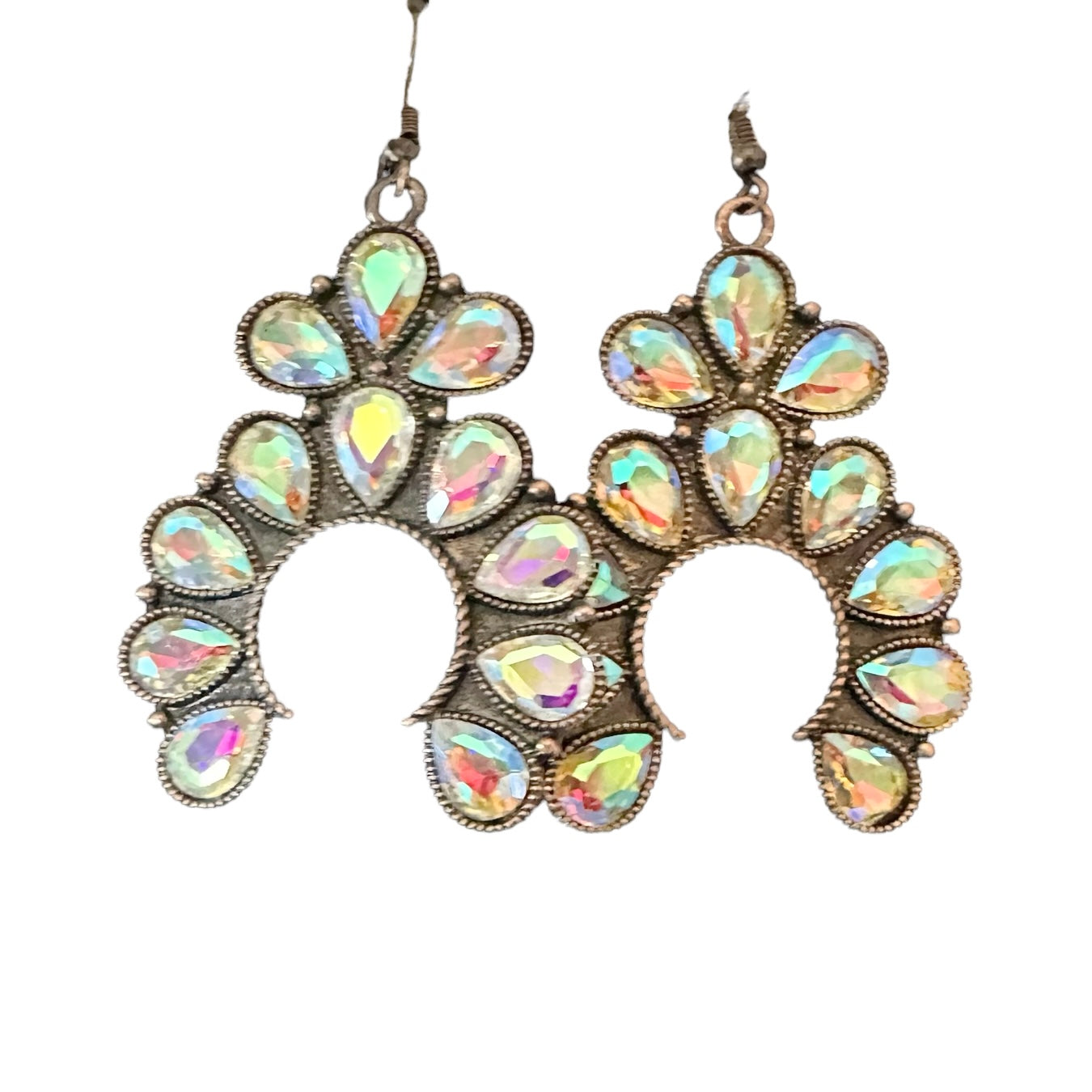 Iridescent Squash Blossom Earrings