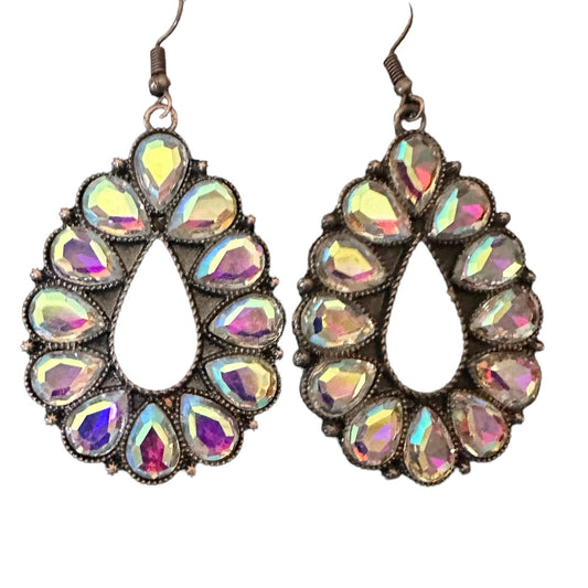 Iridescent Loop Earrings