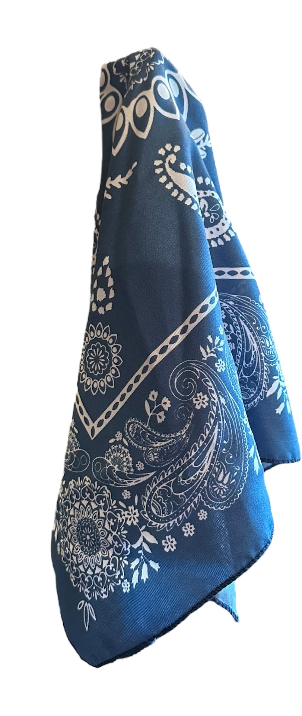 Blue Silk Scarf