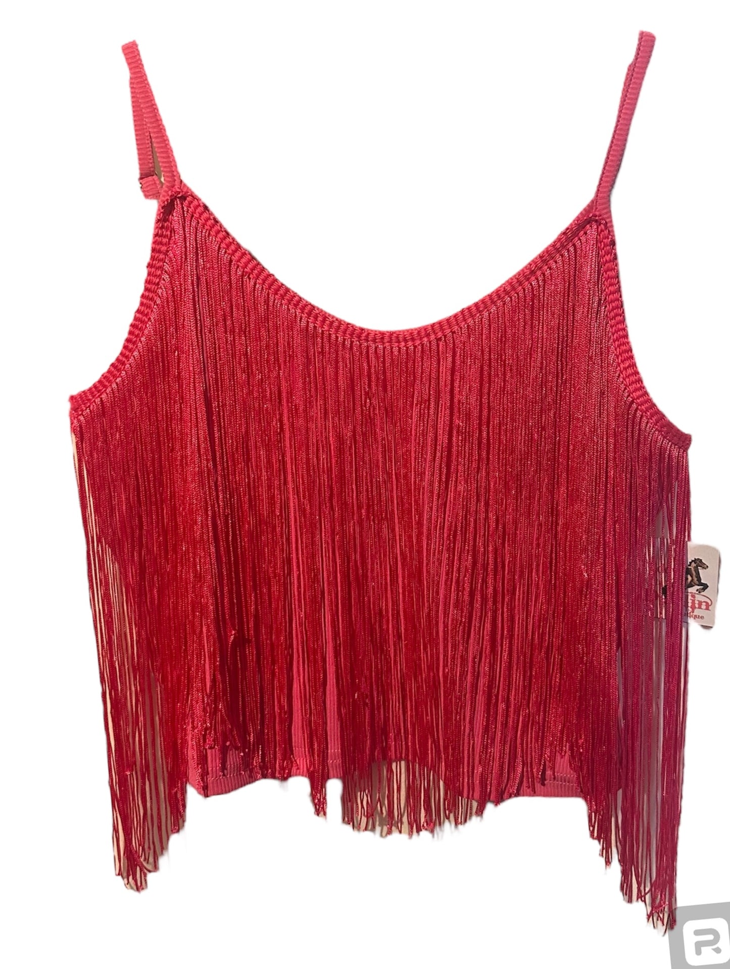 Tassel V Neck Crop Top Tank