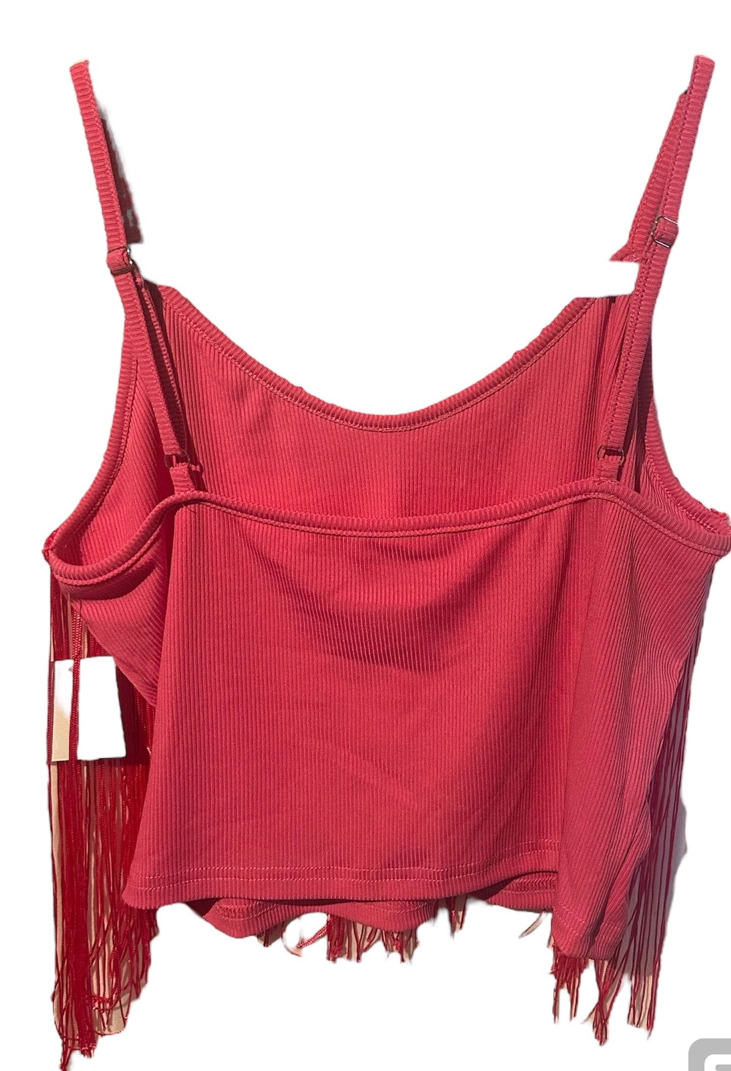 Tassel V Neck Crop Top Tank