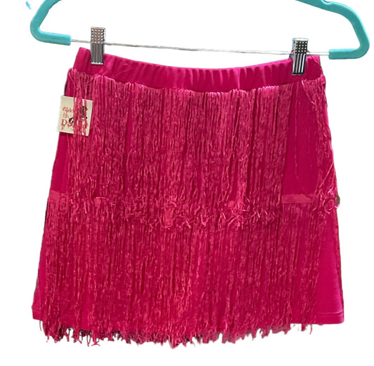 Tassel Mini Skirt Hot Pink