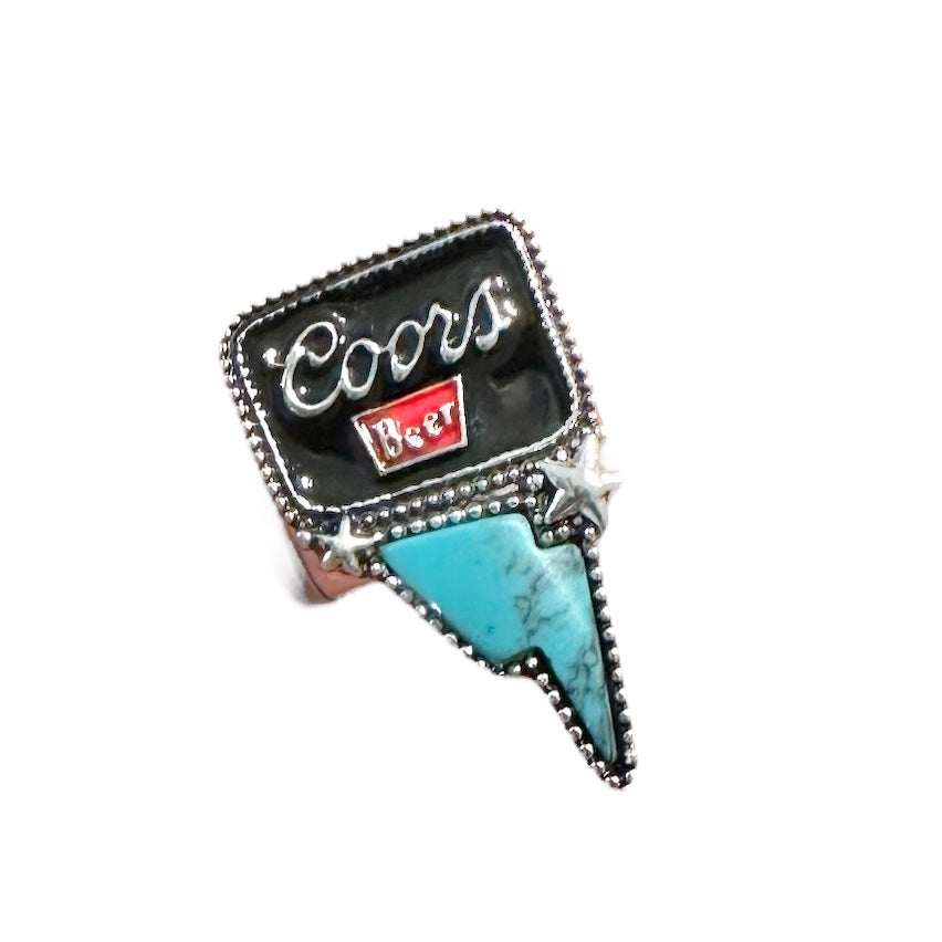 Coors Black Turquoise Ring