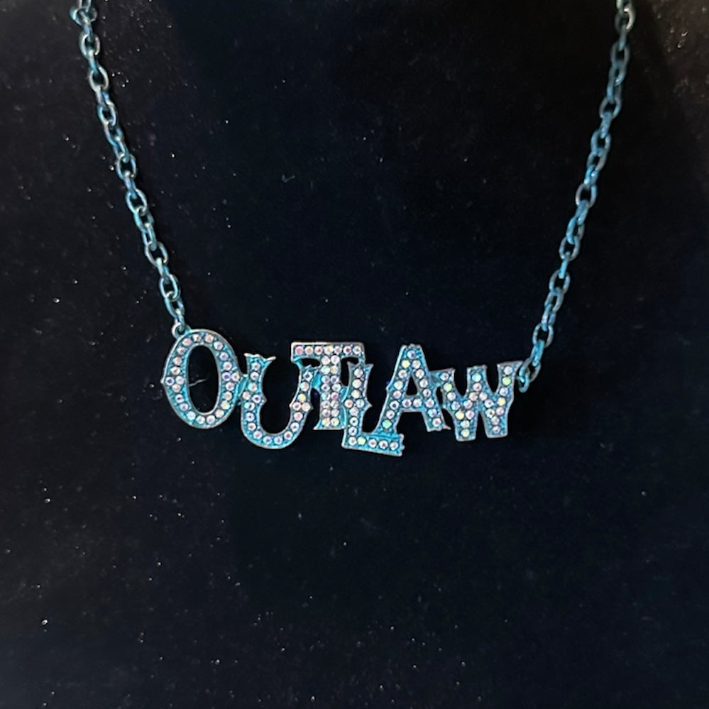 OUTLAW Necklace Bronze/Black/Green