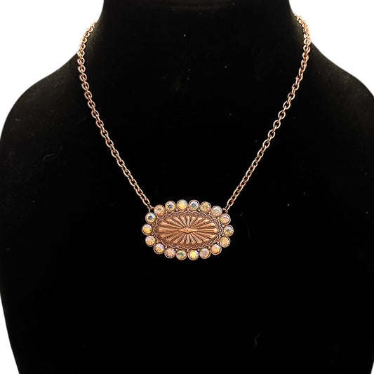 Bronze Iridescent Conch Necklace