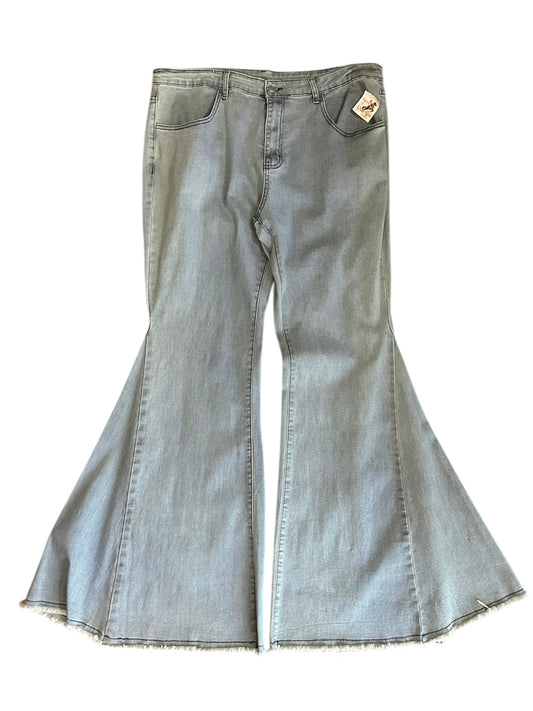 Light Denim Flared Pants