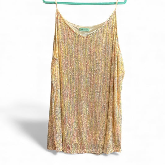 Long V Neck Tank Top Multi Color