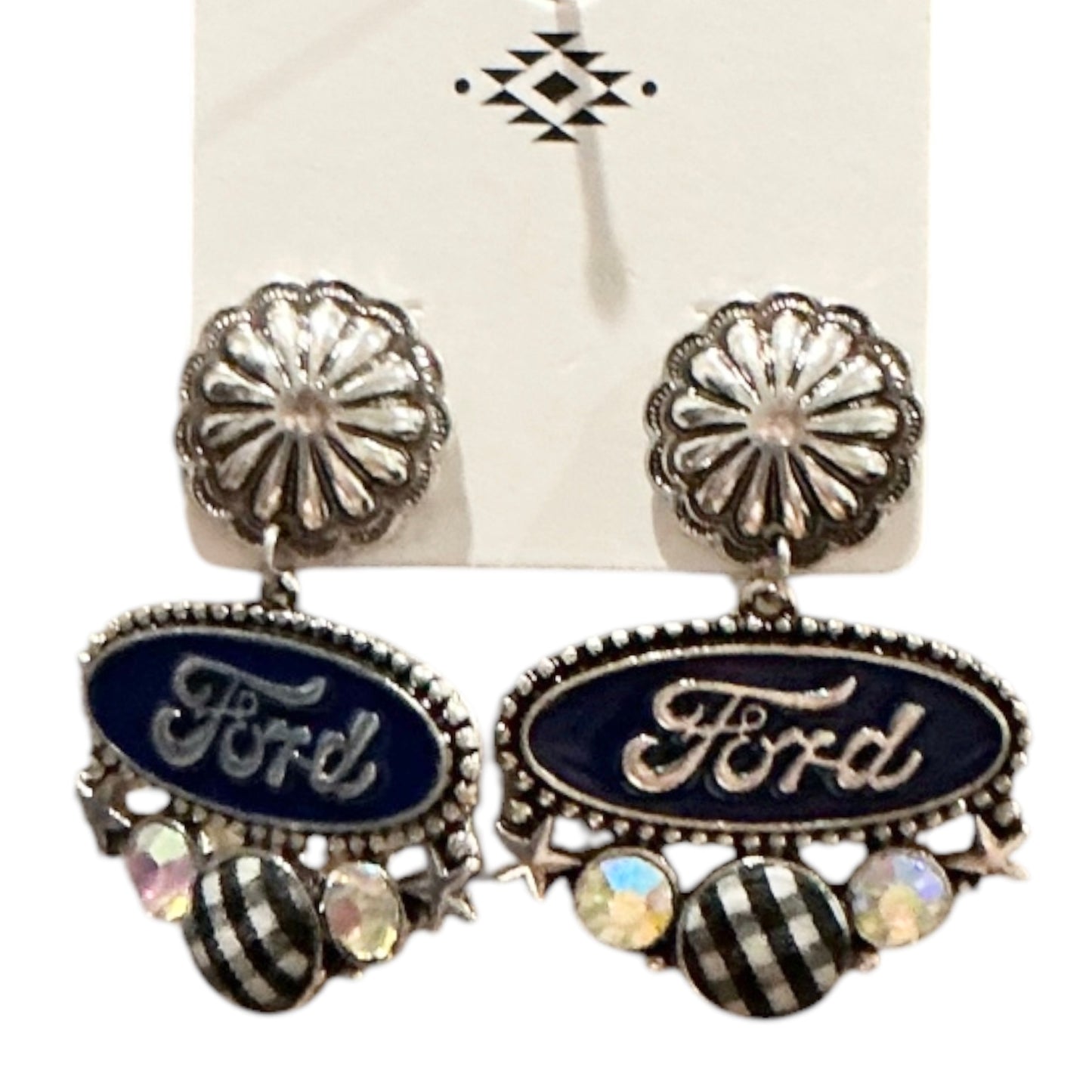 Ford Silver Stud Earrings