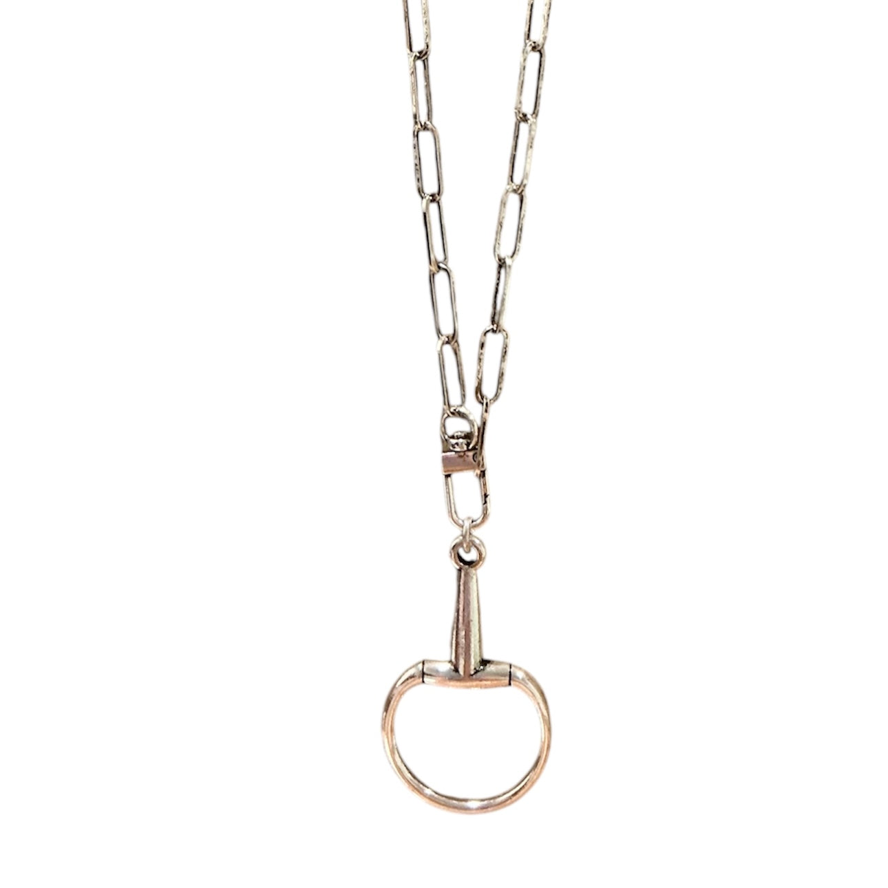 Silver Snap Bit Medium Necklace