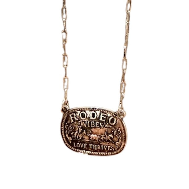 Rodeo Vibes Small Buckle Silver Necklace