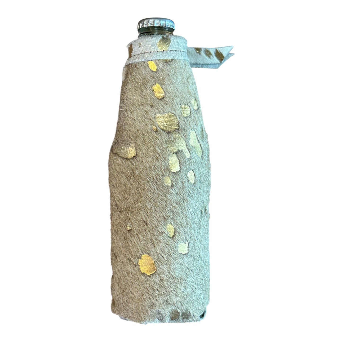 Cowhide Bottle Cooler Koozies