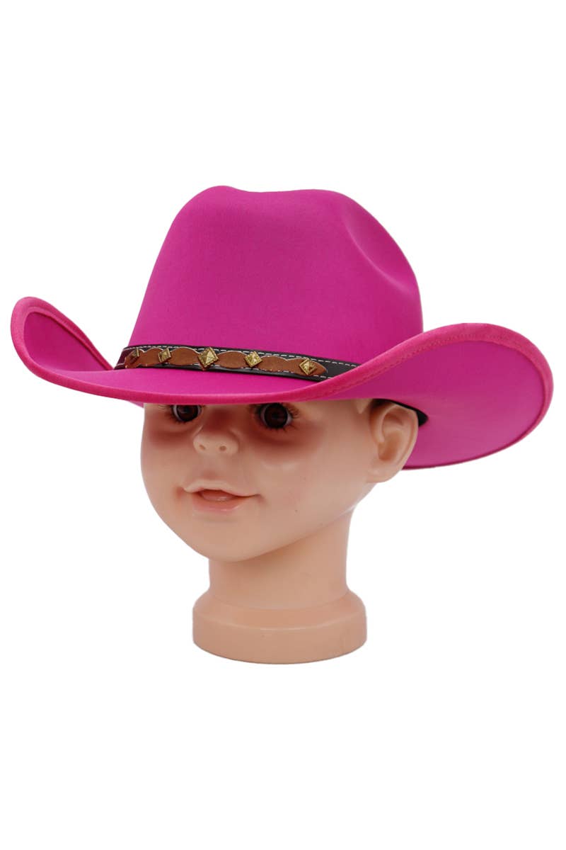 Kids Satin Cutter Crown Western Crafted Cowboy Hat