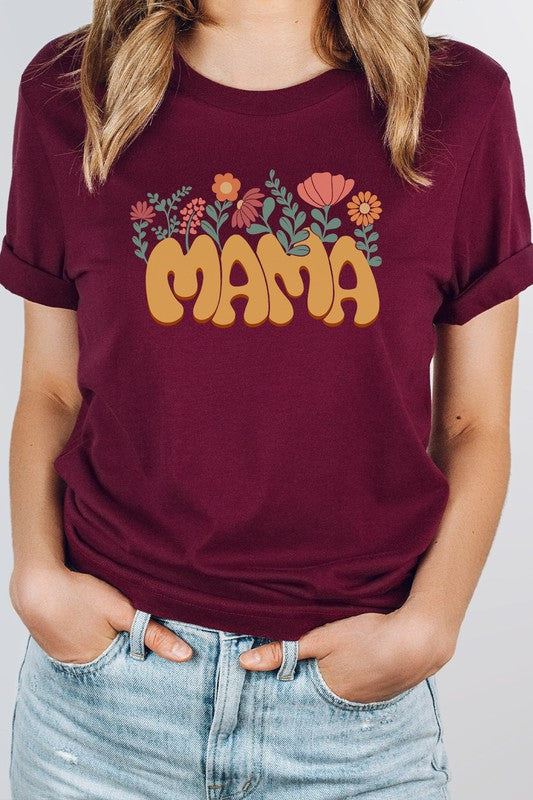 Mama Flower Garden Spring PLUS SIZE Graphic Tee