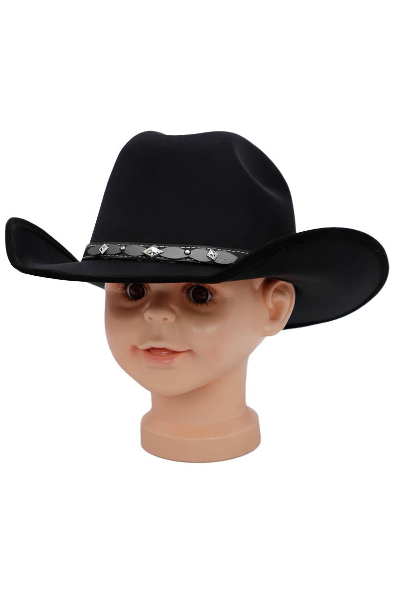 Kids Satin Cutter Crown Western Crafted Cowboy Hat