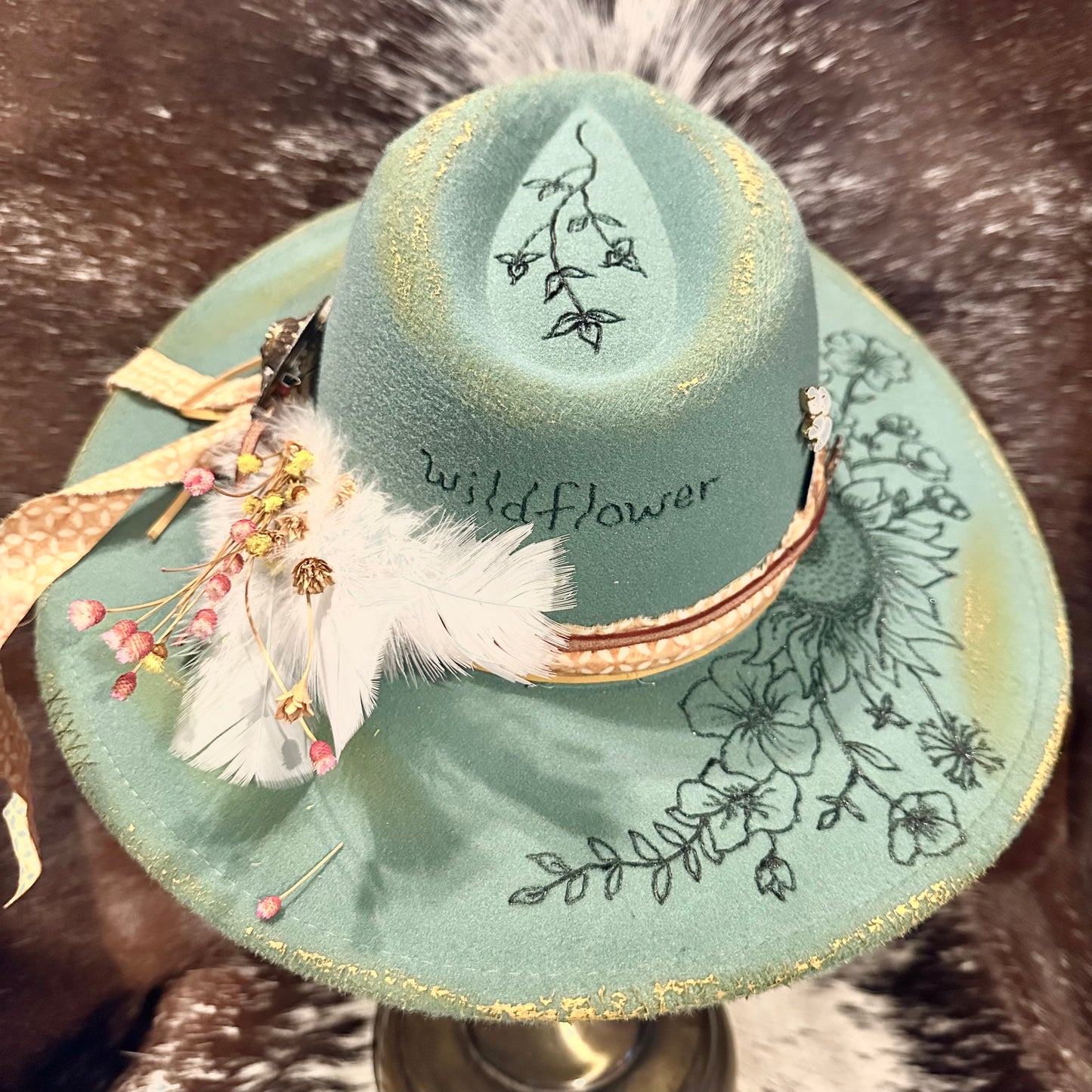 Wildflower Custom Hat - SOLD